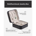thumbnail image 5 of GOVVEP Portable Travel Jewelry Case, Girls Jewelry Box, Teen Girl Gifts Trendy Stuff birthday gifts for women ,Black, 5 of 10