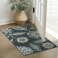 thumbnail image 3 of Maples Rugs Reggie Bohemian Floral Blue Washable Entryway Area Rug, 1'8 x 2'10, 3 of 7