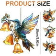 thumbnail image 3 of Hummingbird Suncatcher, Colorful Acrylic Hummingbird Hanging Ornament, 1Pcs Colorful Acrylic Pendant, Window Hanging Gift for Hummingbird Ornament 5.9 Inch, 3 of 9