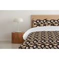 thumbnail image 4 of Ambesonne Coastal Down Alternative Quilt Comforter, Marine Watercolor Ocean Art, Twin, Black Sand Brown and Peach, 4 of 5