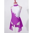thumbnail image 2 of Doomiva Robes de Danse Lyrique Sans Manches pour Filles, Robe Tutu de Gymnastique, Robe de Patinage à Roulettes Violette 6, 2 of 7