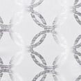 thumbnail image 3 of Exclusive Home Modo Metallic Geometric Grommet Top Curtain Panel Pair, 54"x96", Winter White, 3 of 6