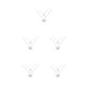 thumbnail image 3 of Qarigey Collar de plata de doble capa con colgante de insectos para mujeres y niñas, Gargantilla para damas, joyas de diamantes de imitación, Type2 NO2, 3 of 6