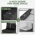 thumbnail image 3 of Aoxun Patio Furniture Set, 6 Pcs Outdoor Patio Furniture Sets with 4in Thicken Cushion, Widen Armrests Wicker Outdoor Sectional for Backyard (Waterproof Cover Include), 3 of 6