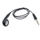 thumbnail image 1 of Auriculares con cable cara de 3,5 mm para teléfono móvil cómodos de llevar durante mucho tiempo Negro Hugo Auricular con cable de un solo lado, 1 of 8