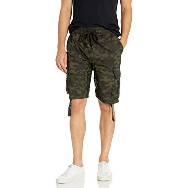 southpole fine twill cargo jogger shorts