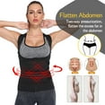 thumbnail image 3 of FITVALEN Women's Workout Waist Trainer Zip Vest Body Shaper with Adjustable Belts Underbust Corset Neoprene Sauna Sweat Suit, 3 of 8