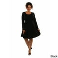 thumbnail image 4 of Women's Plus Black Midi Dress, 4 of 5