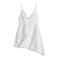 thumbnail image 4 of ClodeEU Women's V Neck Adjustable Spaghetti Strap Dress with Fringe Trim,Casual Summer Mini Dress White,Women's Plus XL, 4 of 8