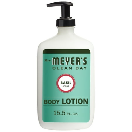 Clean Scented Body Lotion - Mrs. Meyer's Clean Day Body Lotion, Basil, 15.5 oz