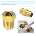 thumbnail image 6 of Uxcell Flare Connector SAE 45 Degree Flare Brass Adapter Flare Pipe Fitting 3/4 inch Female Flare x 3/8 inch Male Flare 1 pcs, 6 of 7