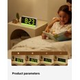 thumbnail image 4 of Onekawa Digital Alarm Clock for Bedrooms Living Room with USB Charging Port Super Loud Alarm Clocks for Heavy Sleepers with Large Big Numbers, Electric Desk Clock with LED RGB Ambient, 4 of 4