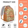 thumbnail image 6 of Tribal Boho Mandala Waterproof Backpack - Lightweight Durable Bookbag with Padded Straps for Commuters, 6 of 6