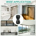 thumbnail image 7 of Uxcell Glass Shower Door Handle, Aluminum Alloy Back-to-Back Knob for Replacement Black, 7 of 7