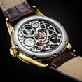 thumbnail image 2 of AESOP Men Mechanical Tourbillon Watches Hand Wind Sapphire Stainless Steel Skeleton Wrist Watches 50M Waterproof Luxury Business Watch with Genuine Leather Strap, 2 of 7