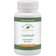 NativeRemedies ColoFlush - All Natural Herbal Supplement for Gentle Flushing of the Colon - Supports Healthy Functioning of the Digestive System - 60 Veggie Caps