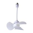 thumbnail image 4 of Esquirla Ceiling Fan No Light Creative Socket Fan for Living Room Dining Room Kitchen flexible hose fan, 4 of 8
