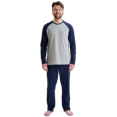 thumbnail image 4 of GIVEITPRO -100% Cotton Men's Sleepwear Long Sleeve Top and Bottom Pajama Set, 4 of 7