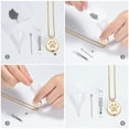 thumbnail image 5 of Round with Paw Print Pet Cremation Jewelry for Ashes Urn Necklace Lockets for Dog Cat Ashes Holder, 5 of 6