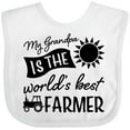 thumbnail image 3 of Inktastic My Grandpa is the World's Best Farmer Tractor Design Boys or Girls Baby Bib, 3 of 4