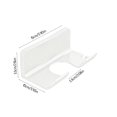 thumbnail image 3 of PPgejGEK Hair Tool Organizer Wall Mount ABS Basket 5.9x3.93x2.16 Inch Bathroom Storage Holder for Hair Dryer Curling Iron Flat Iron Brushes No Drilling Required White, 3 of 6