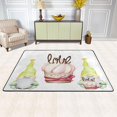 thumbnail image 2 of SKYSONIC Sweet Gnomes Valentines Non-Slip Area Rug, Dwarf Cakes Floor Carpet Comfort Floor Mats Decor for Indoor Front Porch Living Room Bedroom Kitchen, 36"x24", 2 of 5