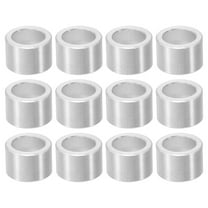 M8 Aluminum Spacers, 12 Pcs Metal Spacers Aluminum 8.2mm ID x 12mm OD x 8mm L Aluminum Spacer Screw Standoff Round for 5/16 or M8 Screw Bolts