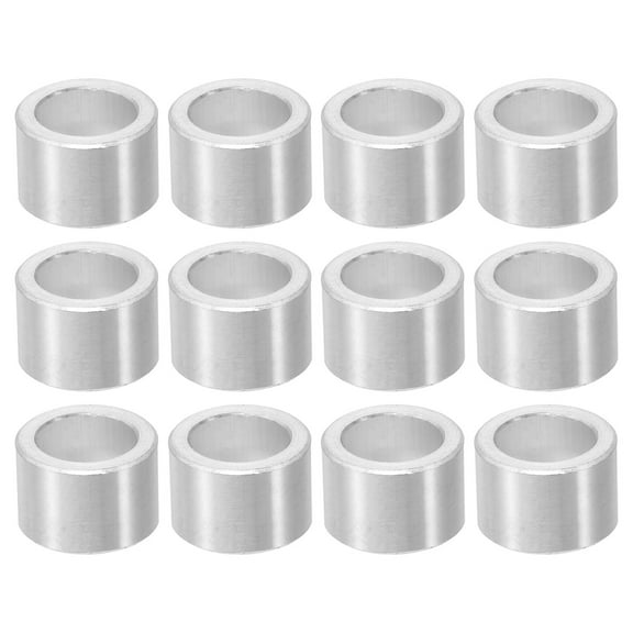 M8 Aluminum Spacers, 12 Pcs Metal Spacers Aluminum 8.2mm ID x 12mm OD x 8mm L Aluminum Spacer Screw Standoff Round for 5/16 or M8 Screw Bolts