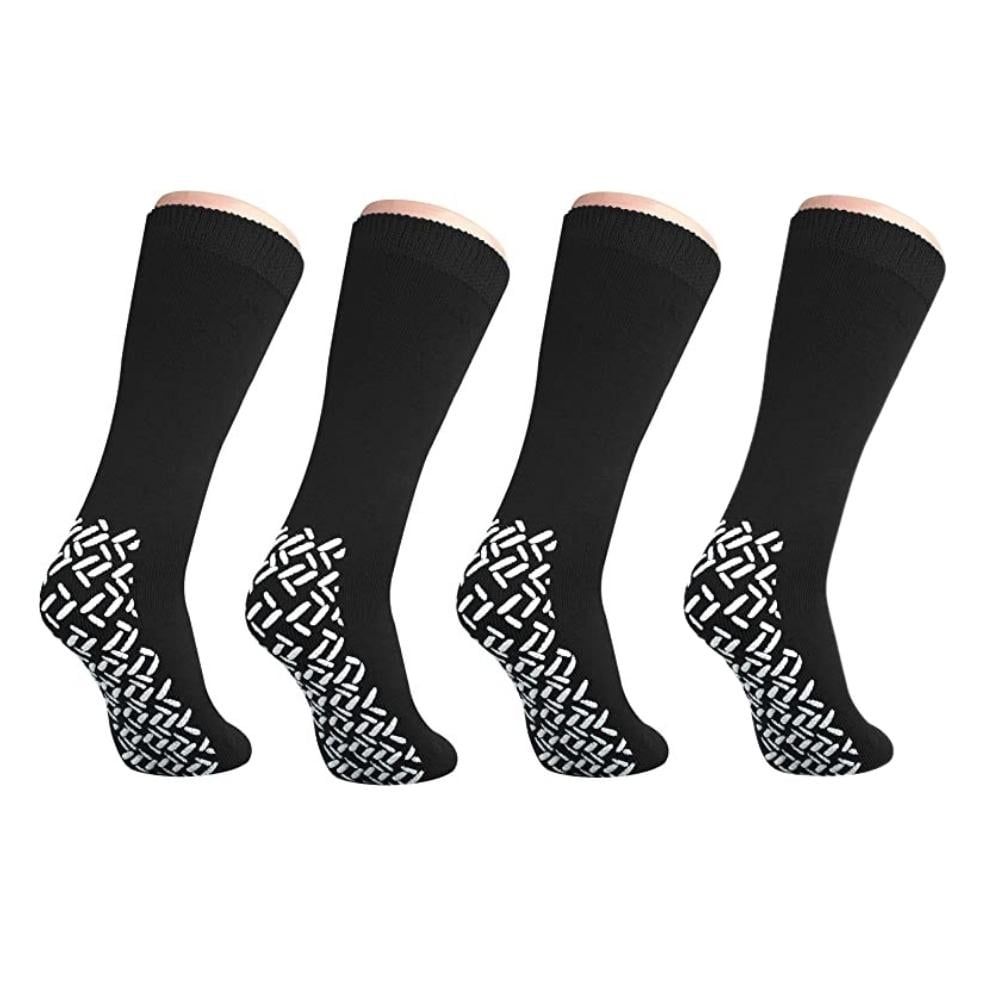 Nobles XXXL Extra Wide Bariatric Non Skid Slipper Socks for Swollen
