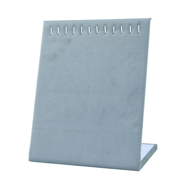 fastboy Necklace Display Holder Stand for Women Necklace Board Display Multifunction Gray 20x10.5x23cm
