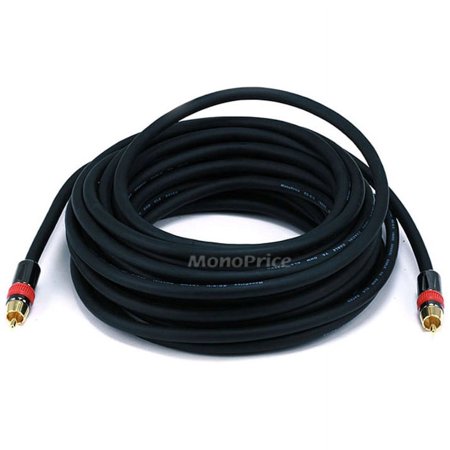 UPC: 0844660039761 | Monoprice A/V Cable RCA Coaxial M/M CL2 rated 35ft 3976