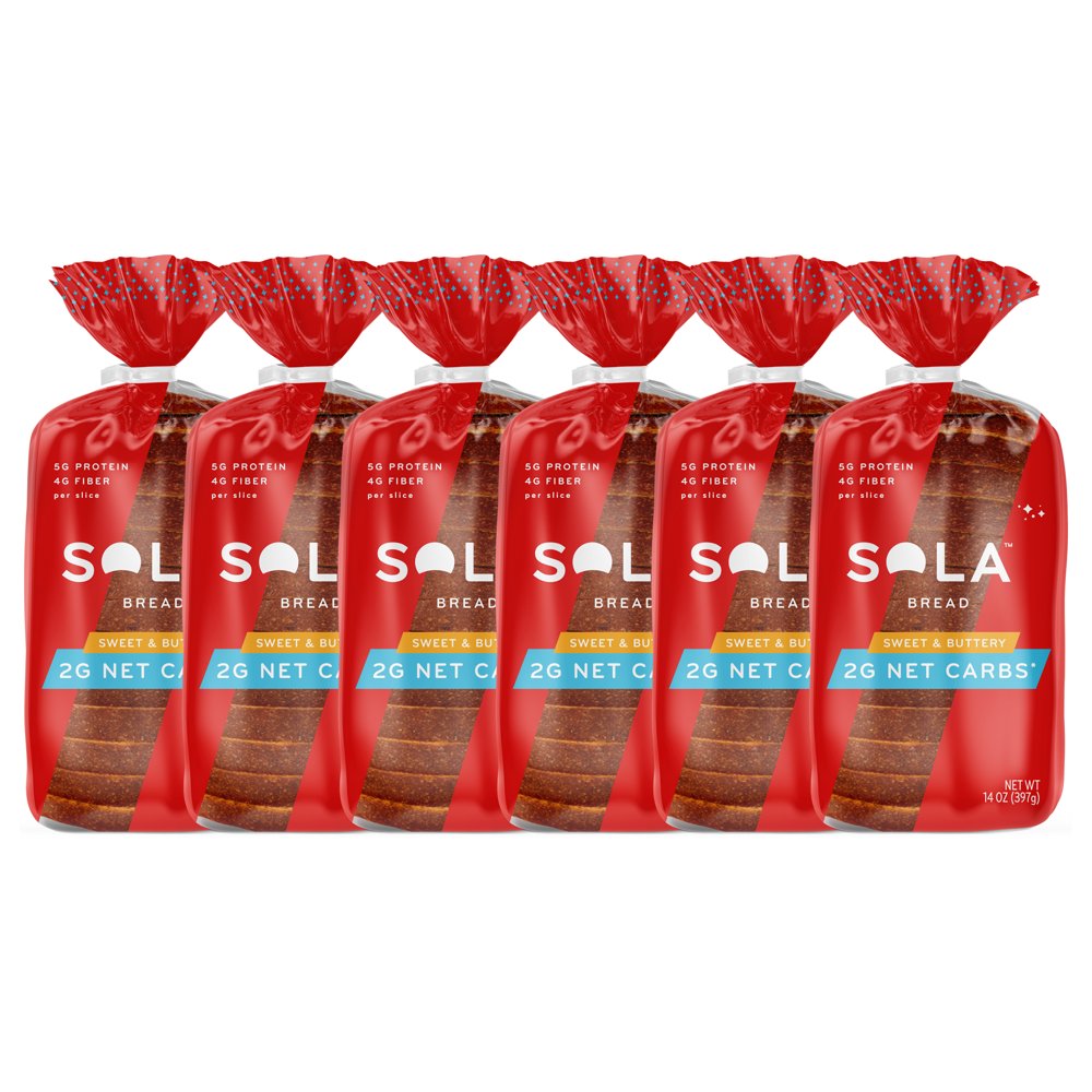 Sola Sweet and Buttery Bread Low Carb, Low Calorie, Reduced Sugar, 5g