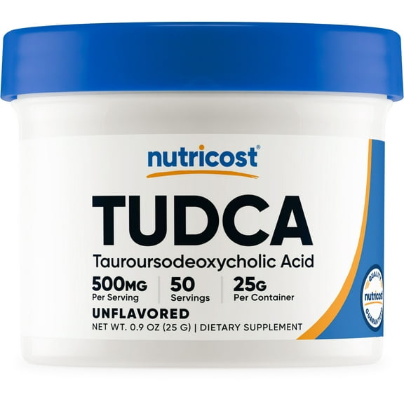 Nutricost Tudca Powder 25 Grams (Tauroursodeoxycholic Acid) Supplement - Gluten Free, Non-GMO