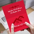 thumbnail image 2 of Bright Color Folding Greeting Cards | 5” x 7” Inches When Folded in Half | 50 Sheets Per Pack | Red, 2 of 4