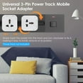 thumbnail image 2 of Track Sockets Power Track Socket Outlet Versatile Electric Mobile Track Socket Power Track Adapter, 2 of 7