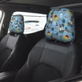 thumbnail image 2 of Kdxio Pirate Marine Animals Pattern Print 2 Piece Car Head Rest Covers Set Auto Front/Rear Seats Headrest Cover Universal Fit Most Cars,Sedan, SUV, 2 of 9