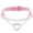 Pink, variant on Heart Choker Necklace for Women Gothic Pendant Goth Emo Colorful Gifts Stainless Steel Adjustable Dainty Cute Personalized Simple Elegant Statement Jewelry Pink