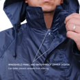thumbnail image 4 of Rain Suit, Safety Rain Jacket，Waterproof Lightweight Reflective High Visibility Rain Coats Rainwear Rain Gear(Blue S), 4 of 7