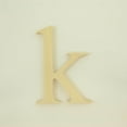 thumbnail image 2 of Package of 1, 6 Inch X 1" Thickness Baltic Birch Wood Letter k in The Times New Roman Font, Thick, Lower Case for Art & Craft Project, Made in USA, 2 of 4