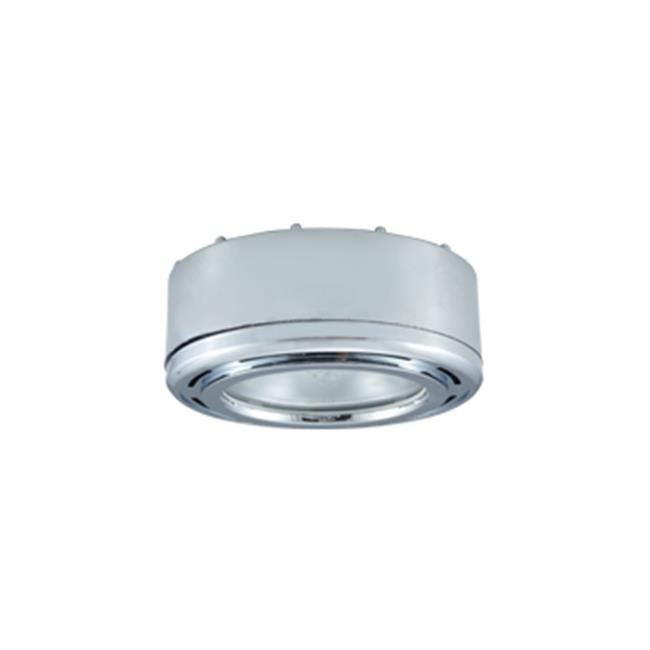 LUTEC LED Puck Light Lighting Fixture Silver Warm White Battery Powered 2 Pack