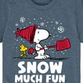 thumbnail image 3 of Peanuts - Snoopy and Woodstock Snow Much Fun - Toddler And Youth Short Sleeve Graphic T-Shirt, 3 of 6