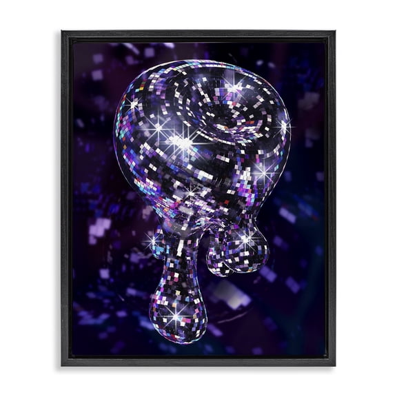 Stupell Industries Art Deco Black Floating Frame Canvas Art, 17 x 21, by Ziwei Li