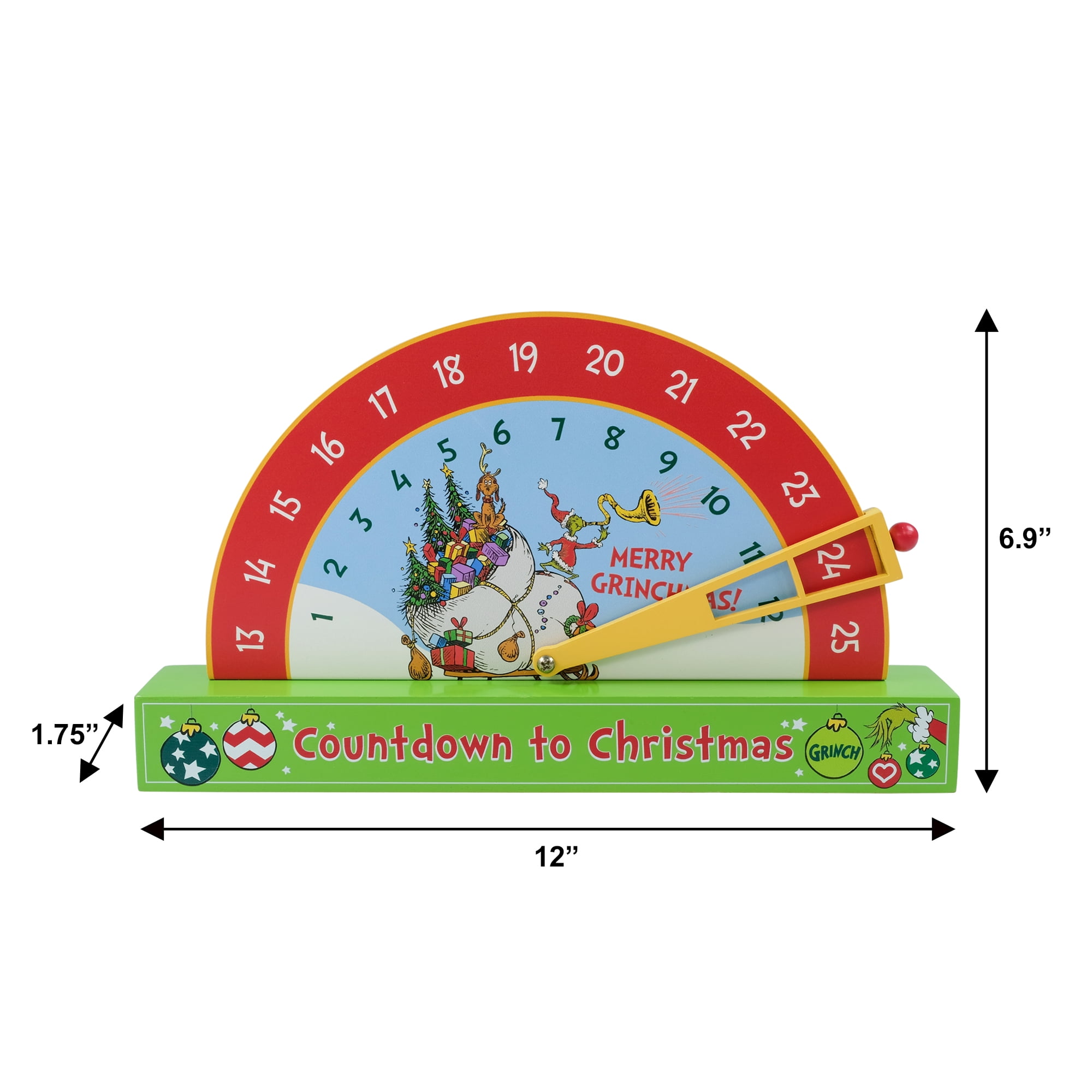 Ruz, DC Grinch MDF Countdown Calendar, Merry Grinchmas - Walmart.com