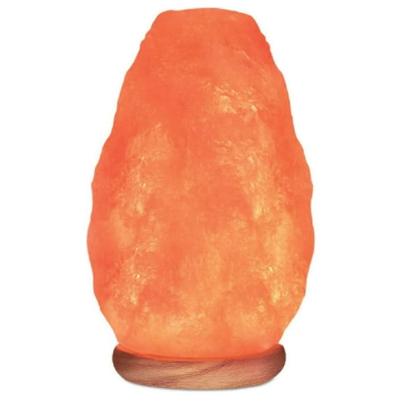 Himalayan Hand Carved Orange Crystal Salt Lamp LED Light Bulb