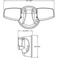 thumbnail image 2 of Cooper Lighting Twin Head LED Outdoor Security Flood Light - 15W, 4000K - White, 2 of 3