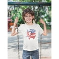 thumbnail image 2 of 4Th July Flag Fireworks T-Shirt Toddler -Image by Shutterstock,  3 Toddler, 2 of 4