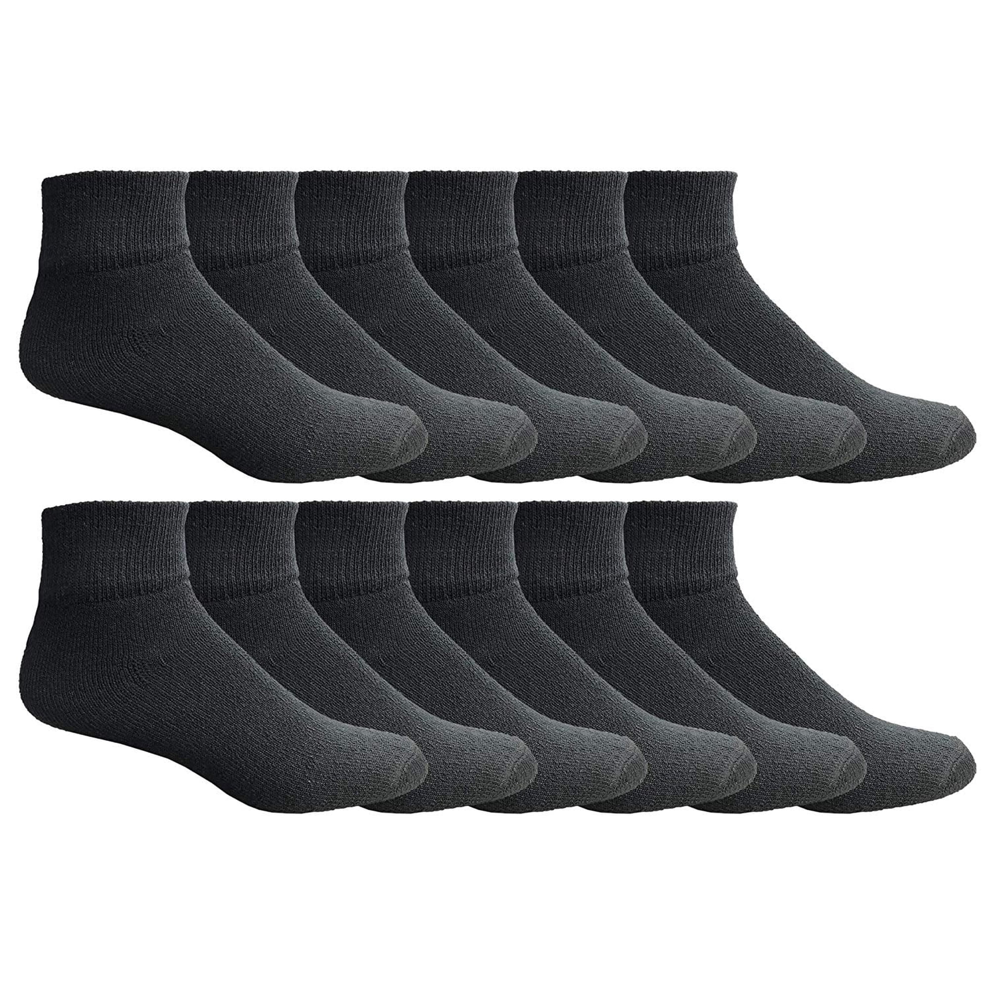 Yacht & Smith Women's Diabetic Neuropathy Edema Socks, Cotton Crew, Ankle, Medical Sock, Size 9-11