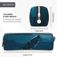 thumbnail image 3 of Vsdgher Lonely Night Wolf Leather Pencil Case, Makeup Pouch, Zipper Pouch for Daily Essentials, Storage Organizer, Cosmetics and Stationary Bag, 3 of 7
