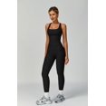 thumbnail image 6 of PISONIC Women's Yoga Outfits 2 Piece High Waisted Leggings with Sports Bra Gym Clothes Sets, 6 of 7