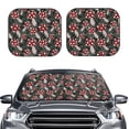thumbnail image 2 of Yiaed Autumn Forest Mushrooms Print Car Front Windshield Sun Shade,Foldable Anti-UV Car Sunshade for Front Window for Most Vehicles-Small, 2 of 5